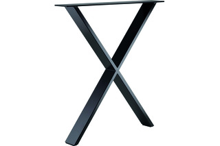 Barre de support pour tables forme X