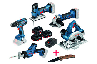 5-tool KIT à accu BOSCH 18 V