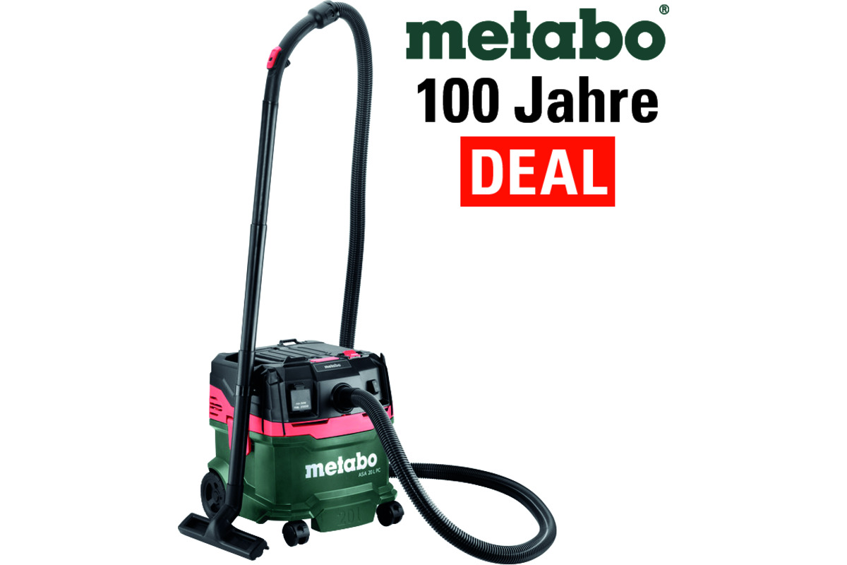 Aspirateur pour matières humides et sèches METABO ASA 20 L PC