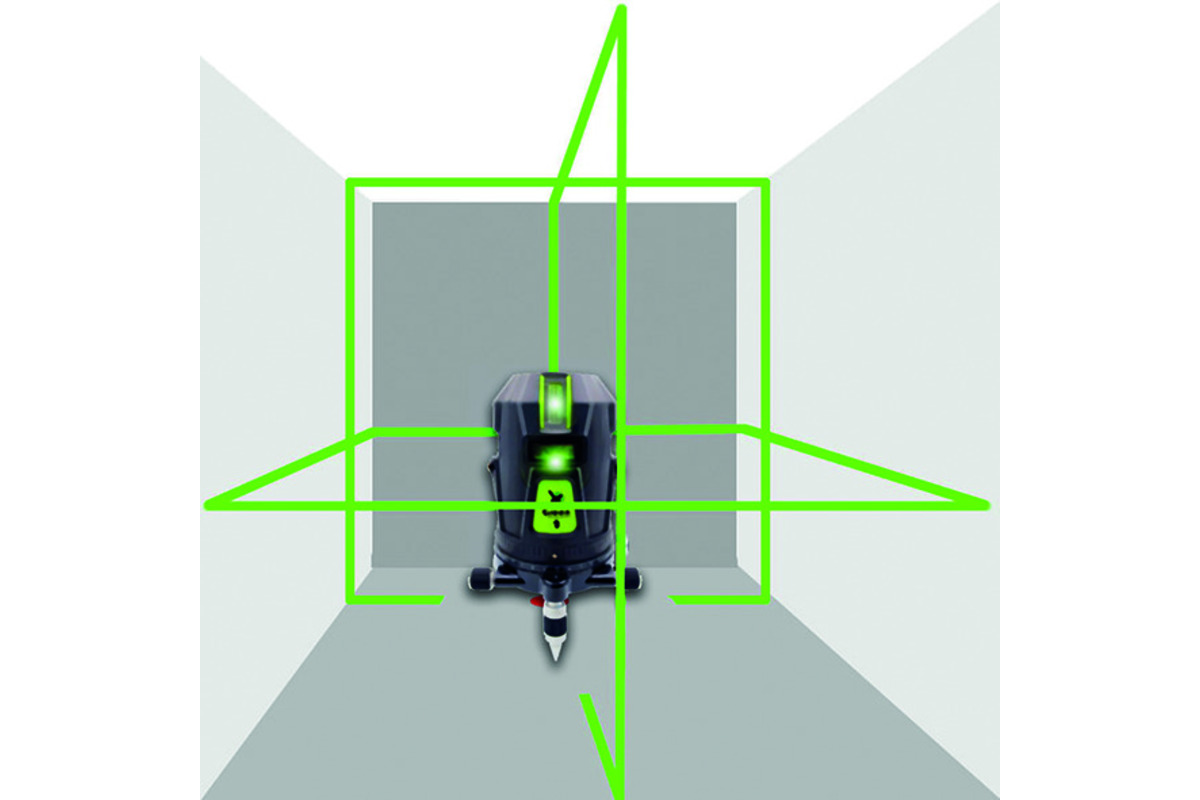 Laser à 5 lignes et ligne d’aplomb à accu XGREEN 2