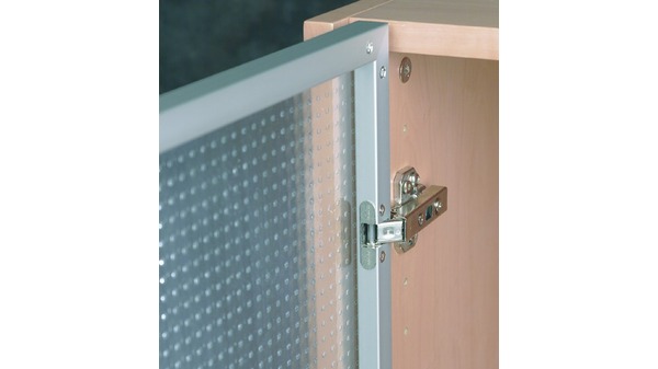 Cadre de la porte en verre étroit 20 mm, avec/sans vitrages, recouvrement 8 mm
