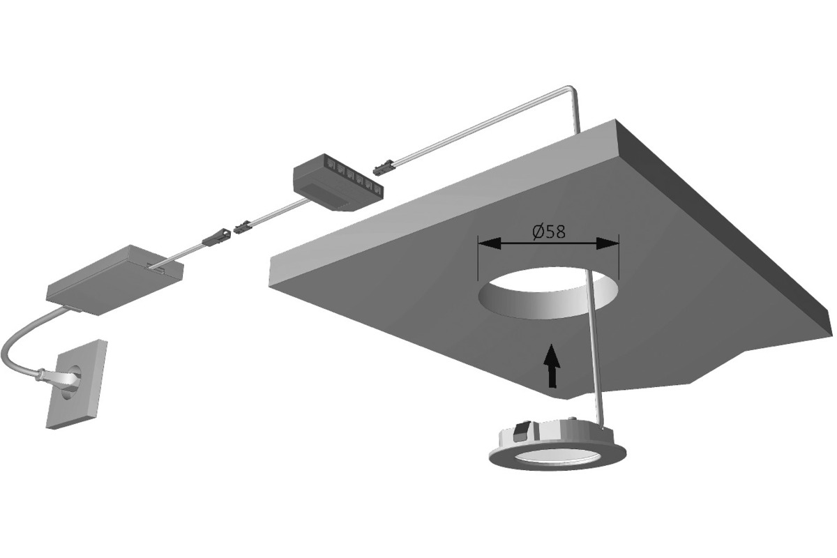 Lampes encastrables/appliques LED HALEMEIER Eco Spot 12 V
