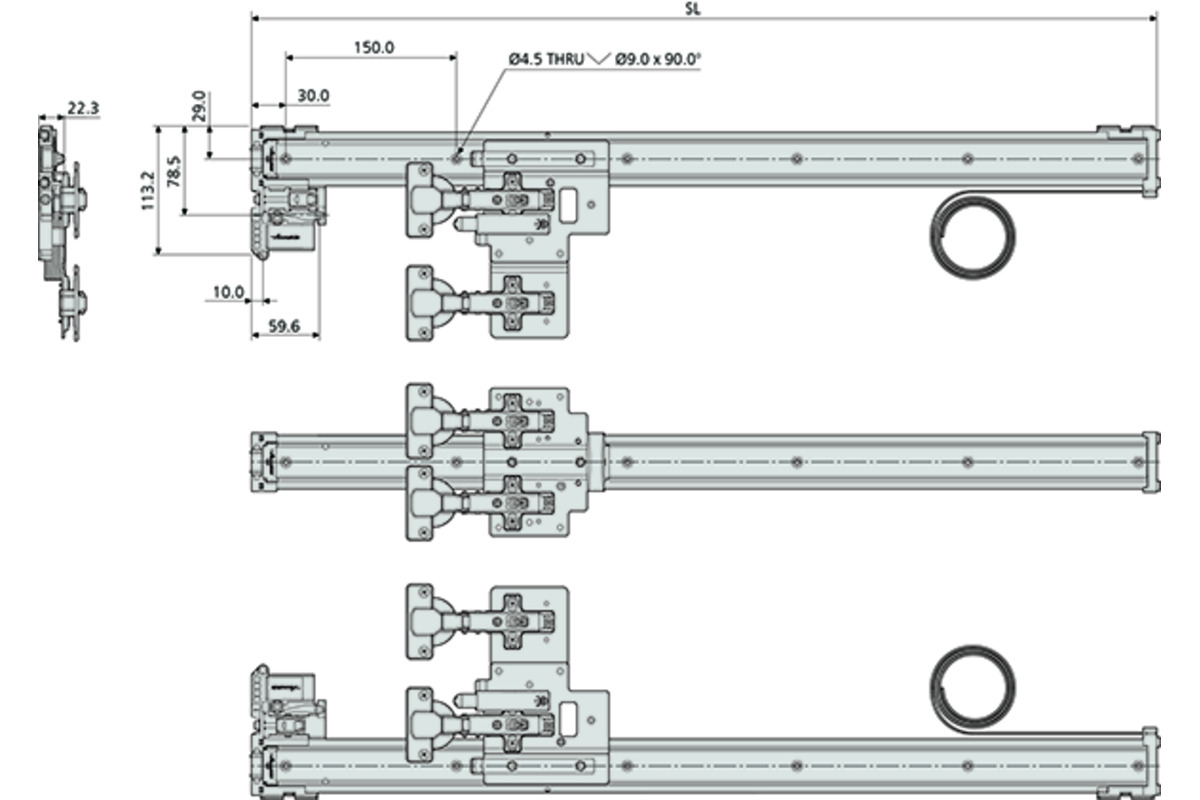 Ferramenta per porte a battente ACCURIDE DA1532