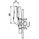 Piastrina di supporto in alluminio CLIP per cerniera centrale BLUM AVENTOS HF / SERVO-DRIVE