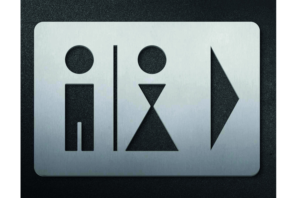 Toilettes Plaques de symboles PHOS
