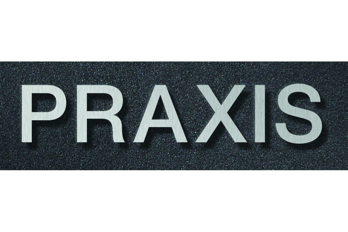 Schriftzug PRAXIS PHOS