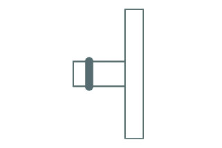 Handtuchhaken ø8x22mm PHOS