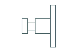 Wandhaken ø16x36mm PHOS