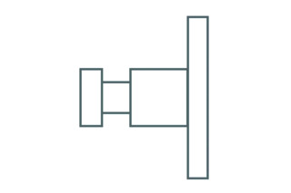 Handtuchhaken ø16x36mm PHOS