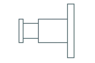 Wandhaken ø20x46mm PHOS