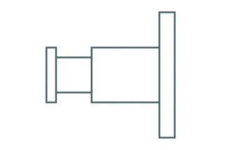 Handtuchhaken ø20x46mm PHOS