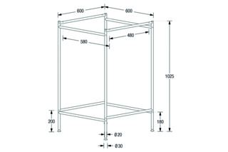 Piètement de table PHOS