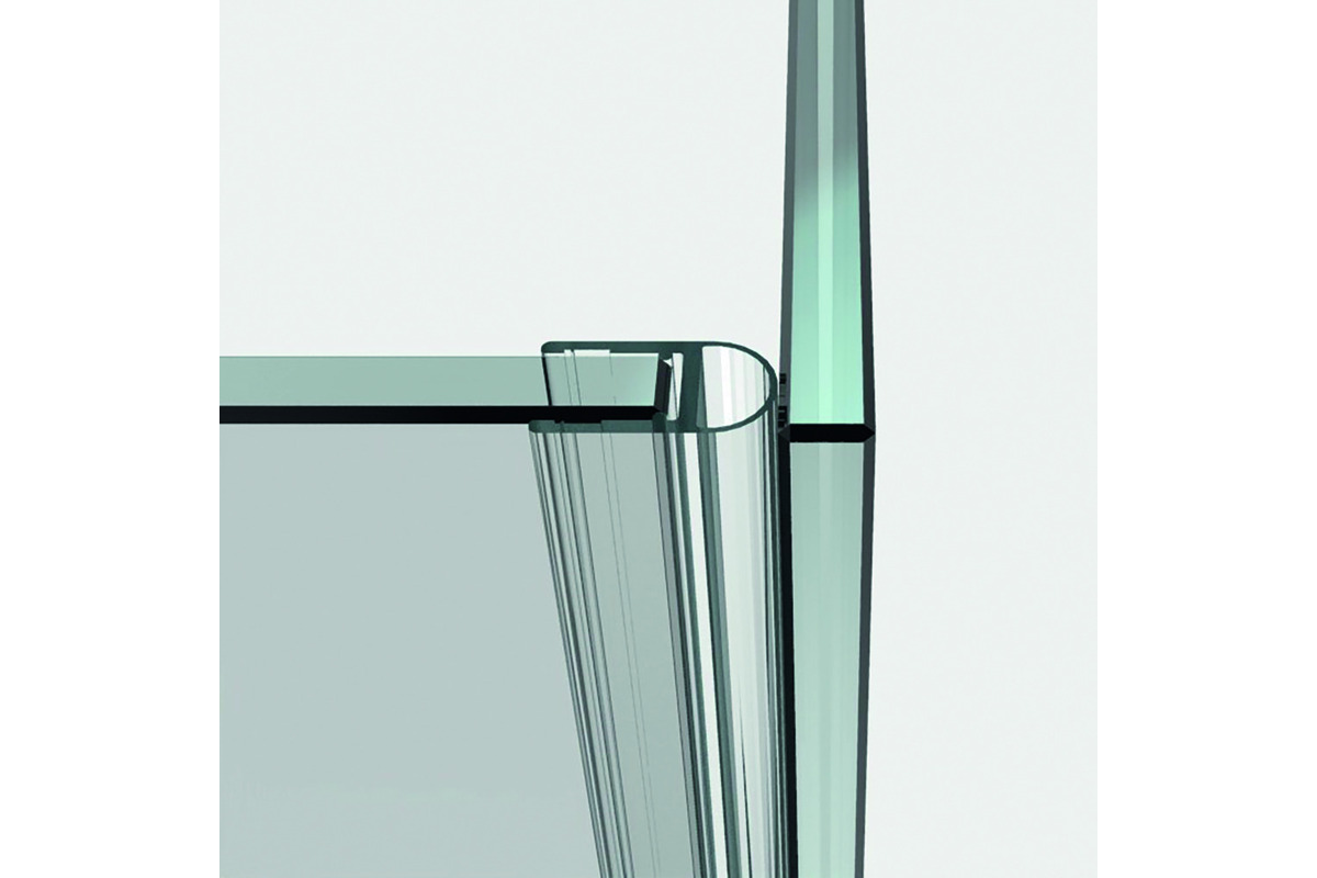 Joint d'étanchéité de douche pour 90° et 180° Connexions en verre PAULI+SOHN 8861