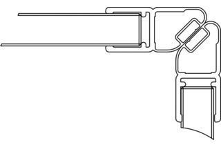 Magnetdichtleisten 90° VITRIS Aquant 40