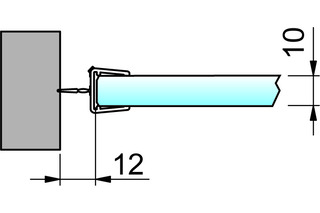Koobon® Joint de douche 2 x 80 cm pour portes en verre de 4 mm, 5