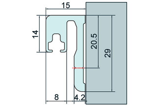 Joint d'étanchéité pour douche avec aimant flexible 90-180° 8874 PAULI+SOHN