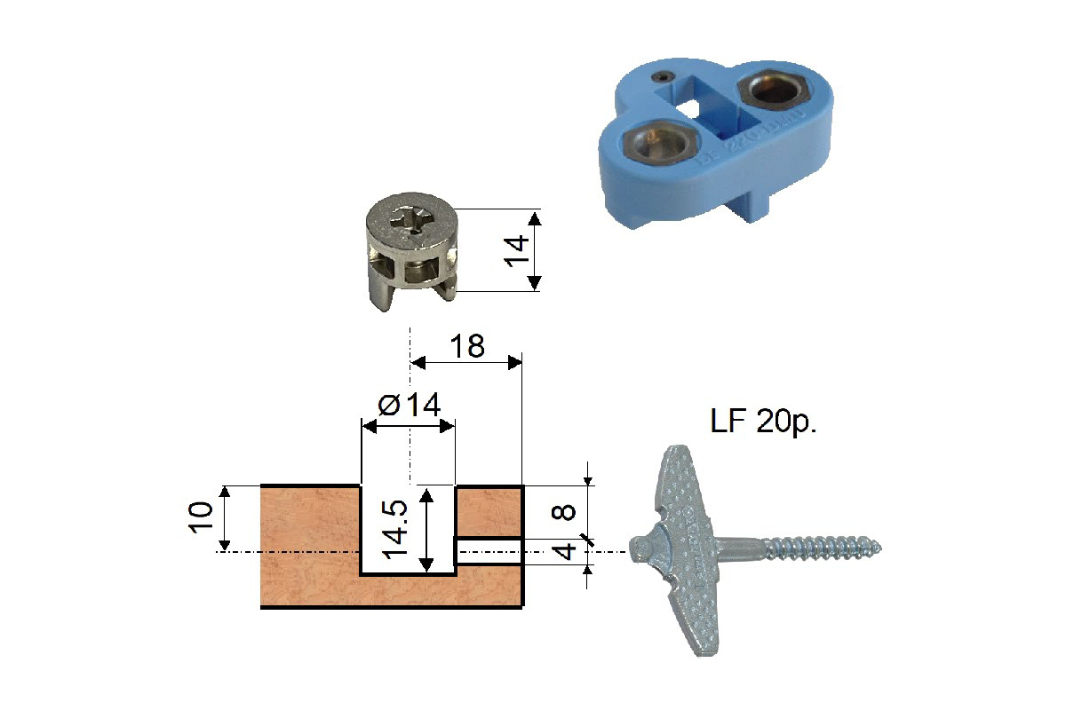 Ferrements d'assemblage LAMIFIX