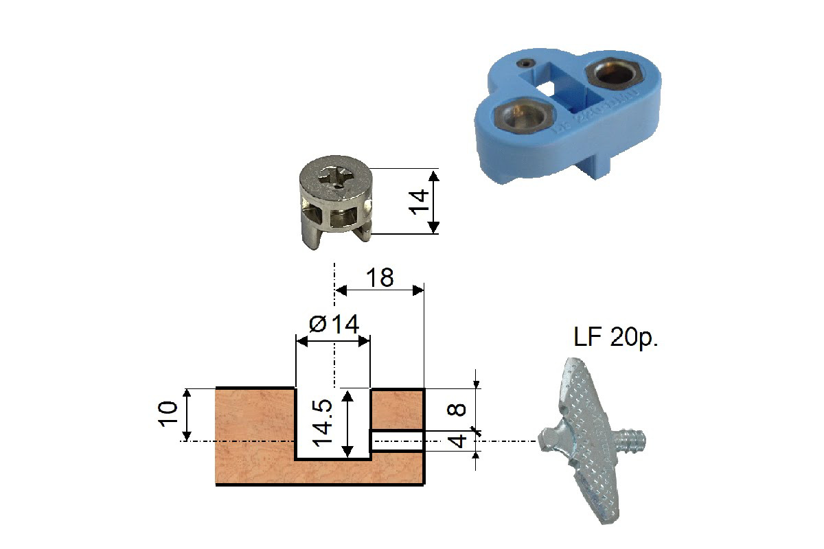 Ferrements d'assemblage LAMIFIX