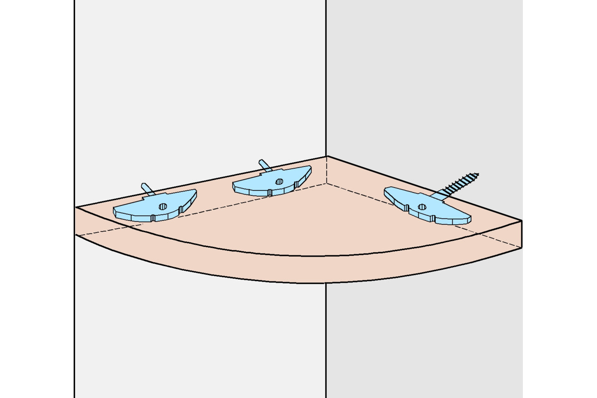 Verbinder LAMIFIX mit M 4-Schraube