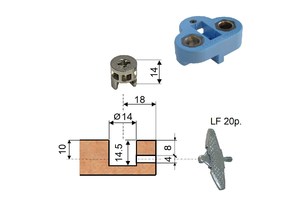 Ferrements d'assemblage LAMIFIX