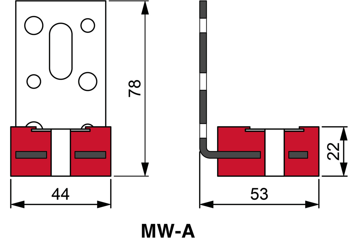 Equerres de montage STAUFFER MW-A / MW-B