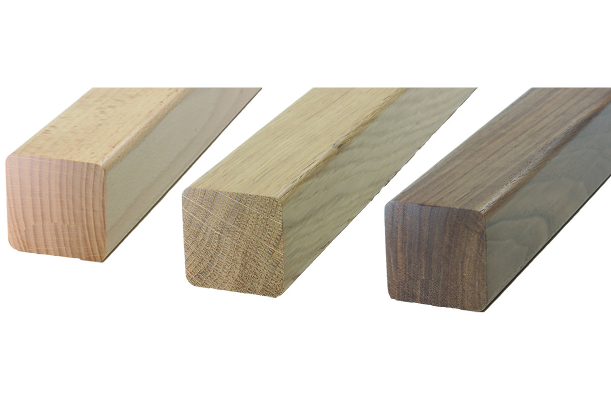 Mains courantes carrées en bois OK-LINE