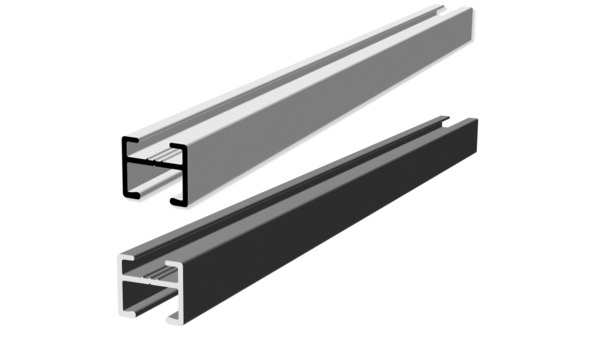 Rails à rideaux HAMOTEC HM-100 avec Maxi-rainure glissante VS 57