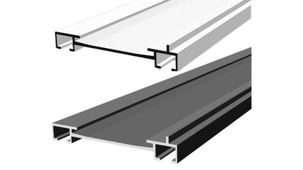 Rail de rideau HAMOTEC VS 57 avec maxi-rainure de roulement HM-20209