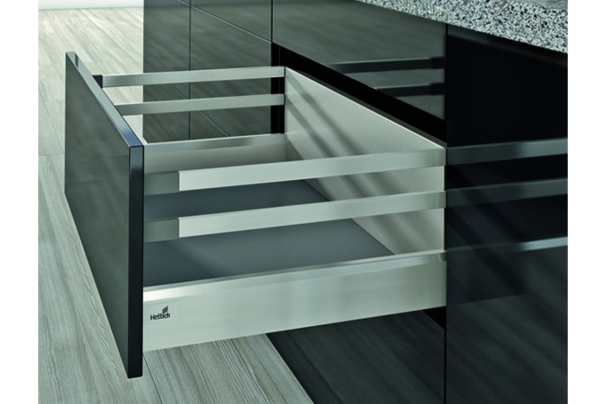 Sistema di spondine HETTICH ArciTech, acciaio inox