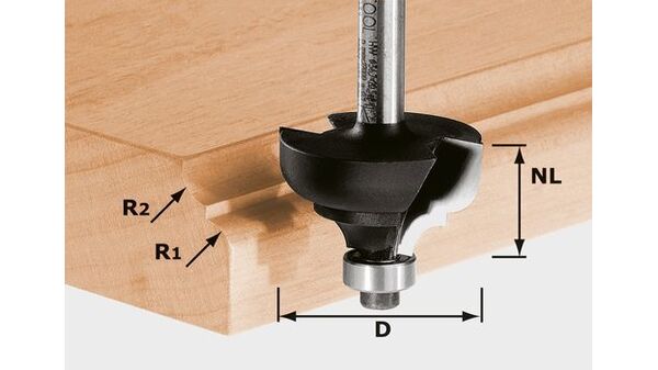 Fraise multi-profils HW S8 D36,7/R6/R6 FESTOOL