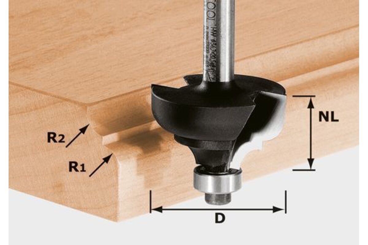 Fraise multi-profils HW S8 D36,7/R6/R6 FESTOOL